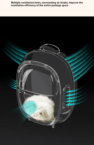Portable Pet Backpack Astronaut Bag With Heating System