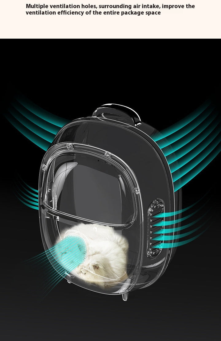 Portable Pet Backpack Astronaut Bag With Heating System