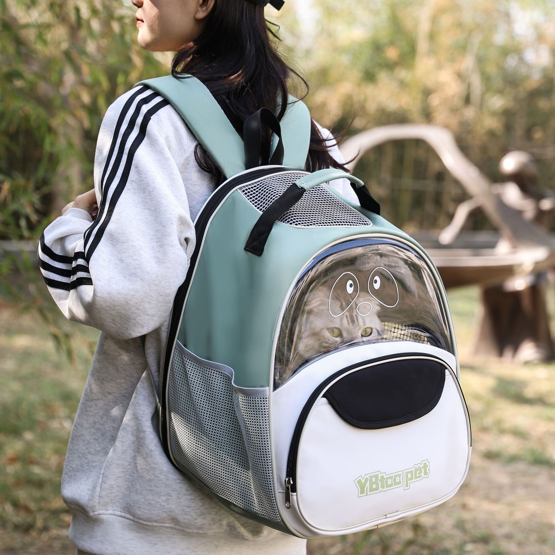 Oxford Cloth Breathable Large Capacity Pet Backpack Carrier