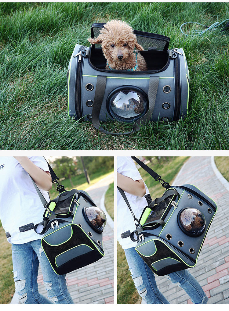 Portable Pet Backpack Diaper Bag For Outdoor Travel Carrier