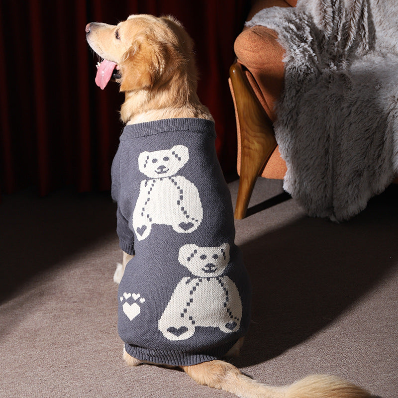 Winter Warm Thick Pet Sweater Large Breed Clothing