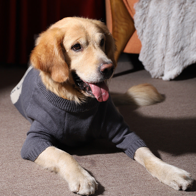 Winter Warm Thick Pet Sweater Large Breed Clothing