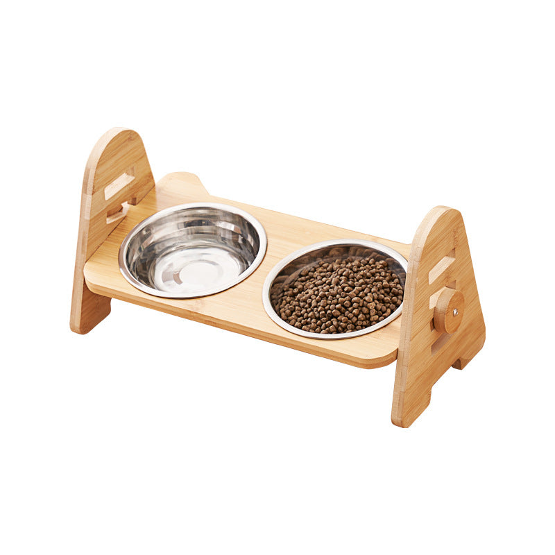Oblique Mouth Pet Bowl With Cervical Spine Protection