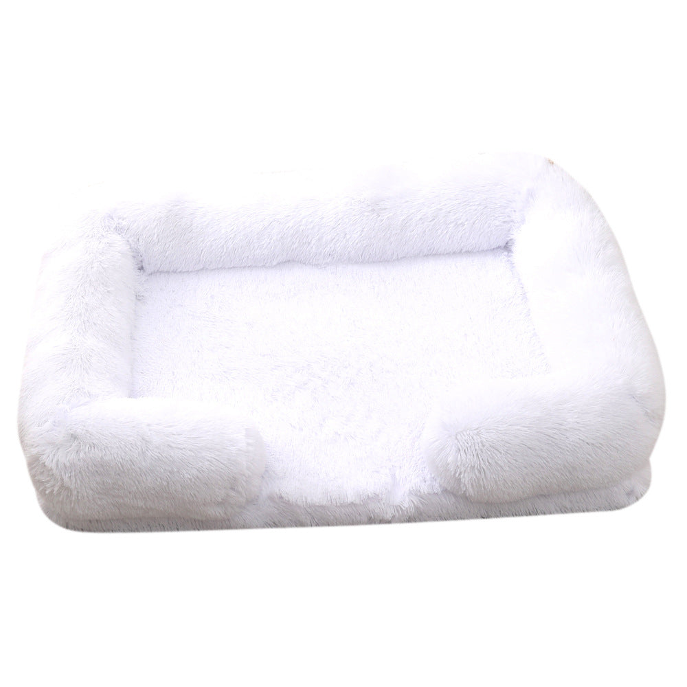 Plush Round Winter Pet Sleeping Bed