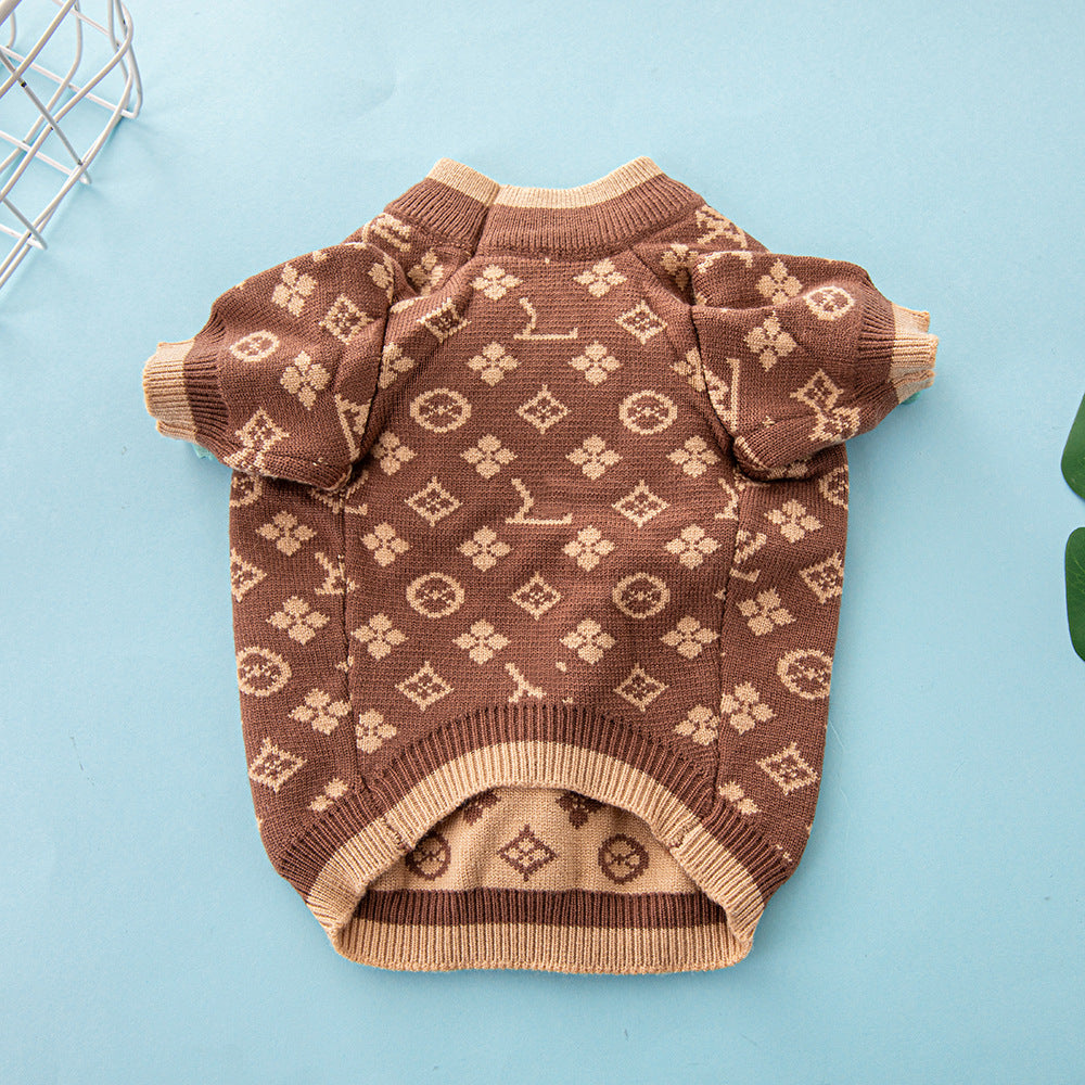 Autumn Winter Thick Warm Pet Sweater Clothing Outfit