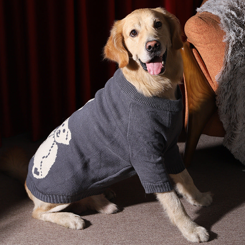 Winter Warm Thick Pet Sweater Large Breed Clothing