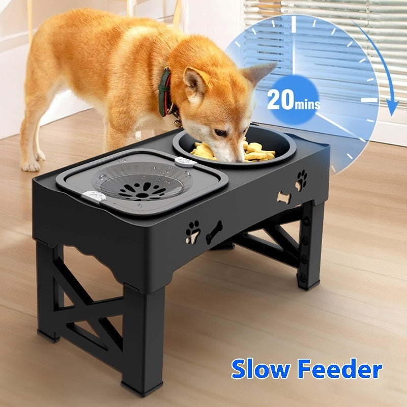 Stainless Steel Double Bowl Elevated Pet Feeding Feeder