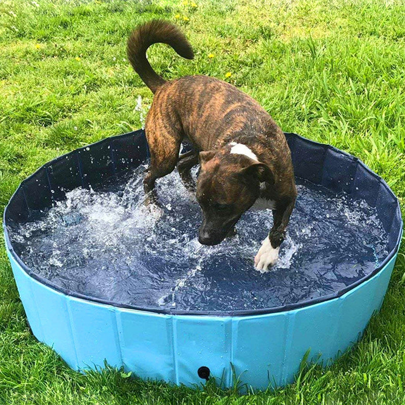 Foldable Pet Bath Pool Collapsible Outdoor Indoor Swimming Tub