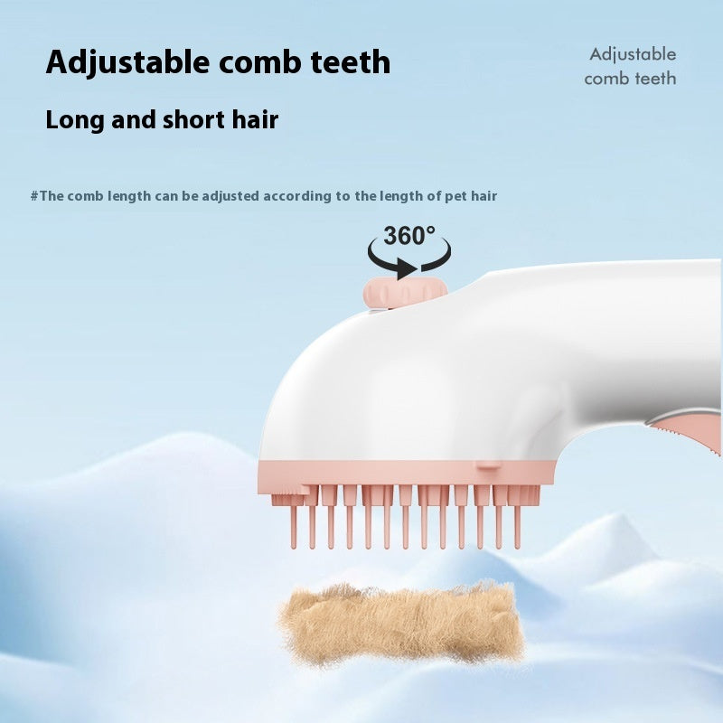 3 In 1 Pet Steam Grooming Brush Hair Removal Tool
