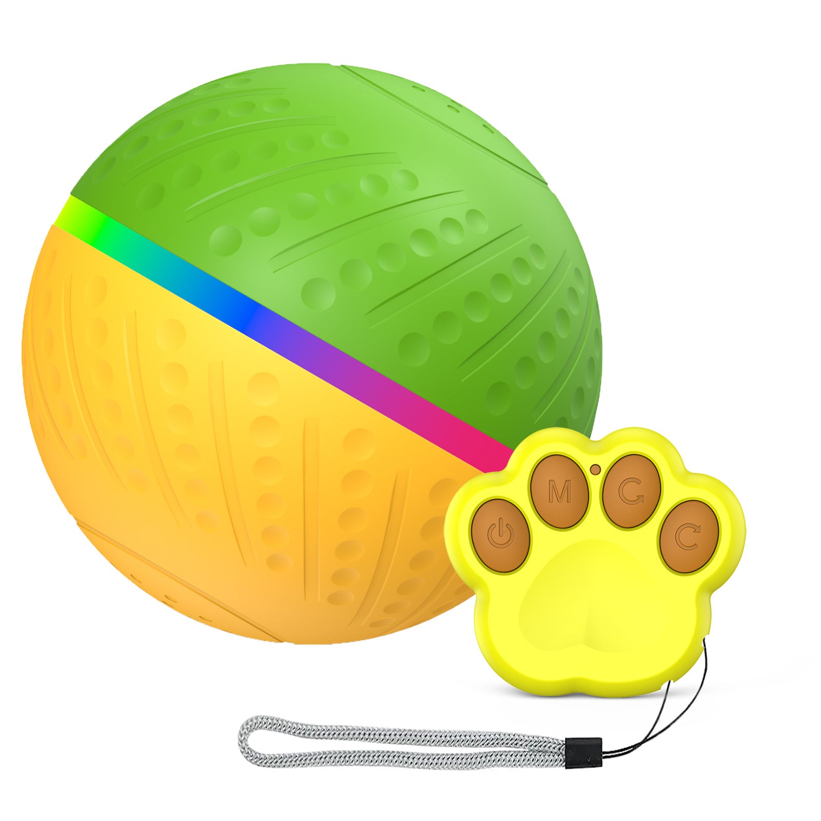 Bite Resistant Remote Control Interactive Intelligent Pet Toy Ball