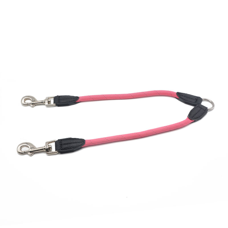 Double-Headed Reflective Nylon Pet Leash Dual Control Walking Rope