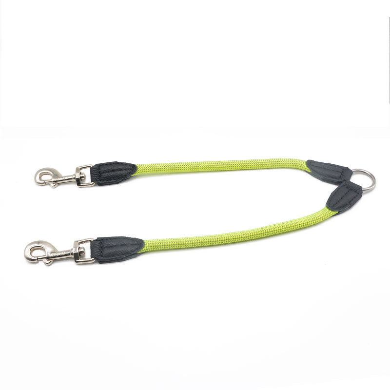 Double-Headed Reflective Nylon Pet Leash Dual Control Walking Rope