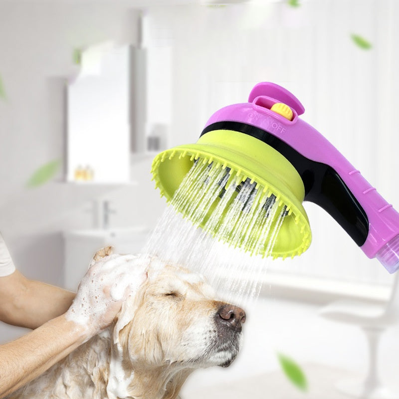 Pet Shower Kit With Massage Brush And Grooming Head