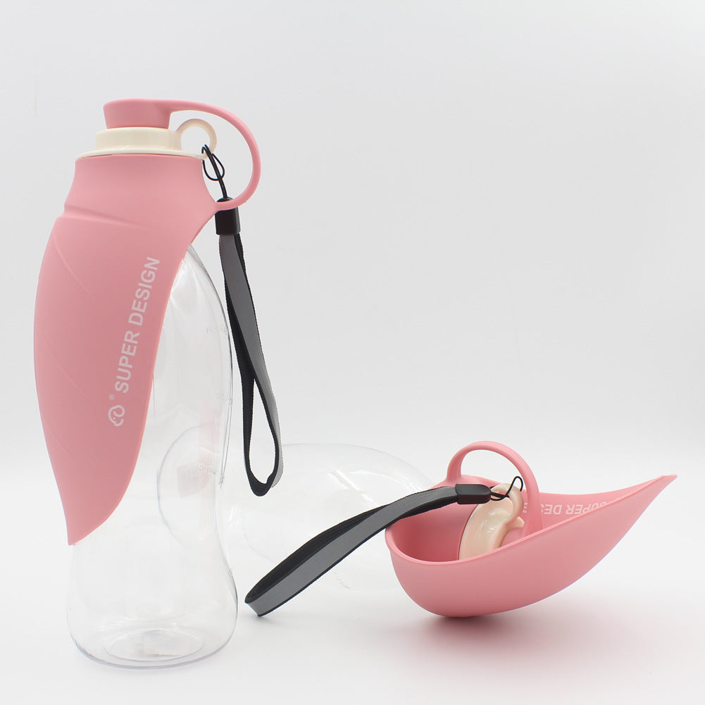 Portable Leak Proof Pet Water Dispenser Drinking Bottle Bowl