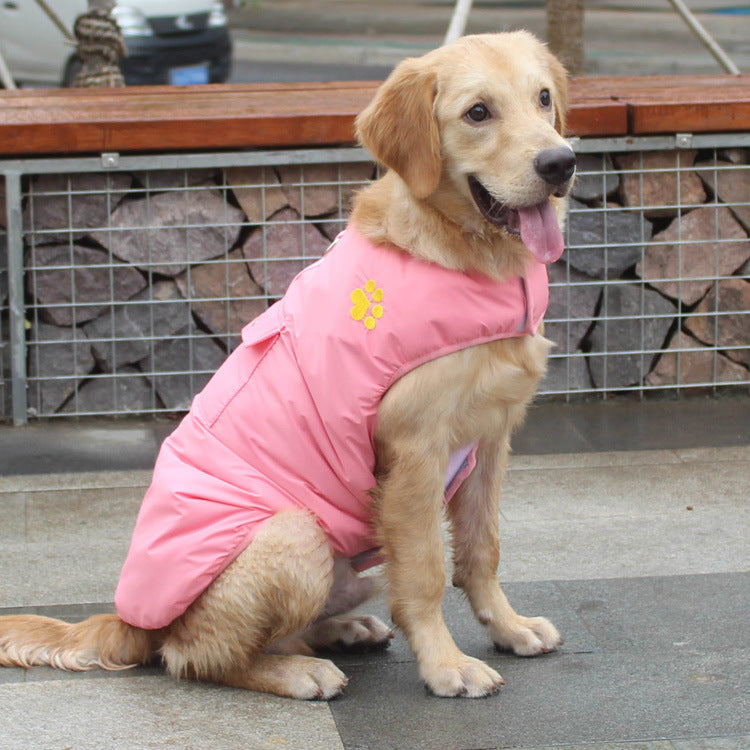 Waterproof Reversible Warm Pet Vest Jacket Winter Coat