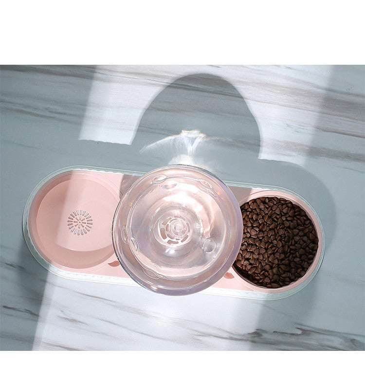 Automatic Plastic Pet Food And Water Feeder Bowl