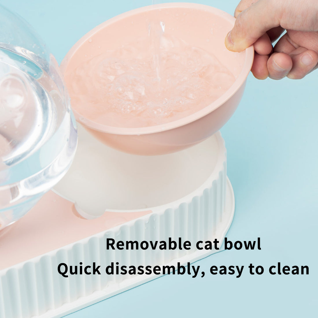 Automatic Plastic Pet Food And Water Feeder Bowl