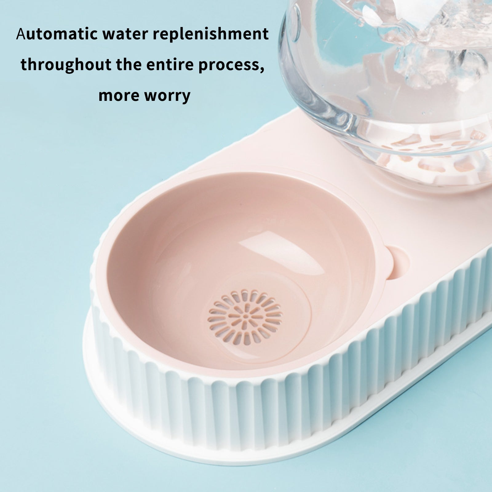 Automatic Plastic Pet Food And Water Feeder Bowl