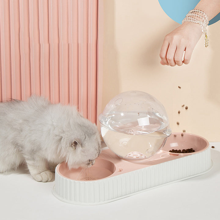 Automatic Plastic Pet Food And Water Feeder Bowl