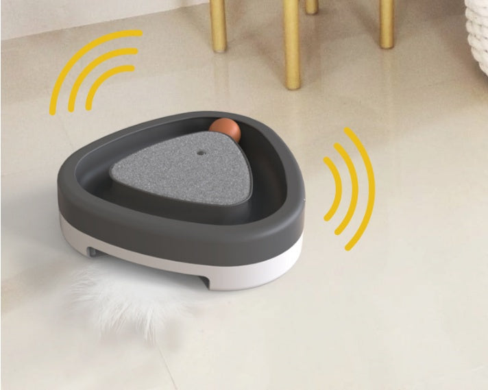 Smart Electric Triangle Turntable Interactive Pet Scratcher Toy