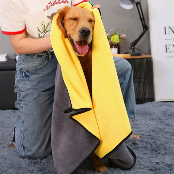 Super Absorbent Quick-Drying Pet Bath Towel Grooming Cloth