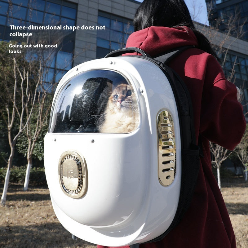 Portable Pet Backpack Astronaut Bag With Heating System