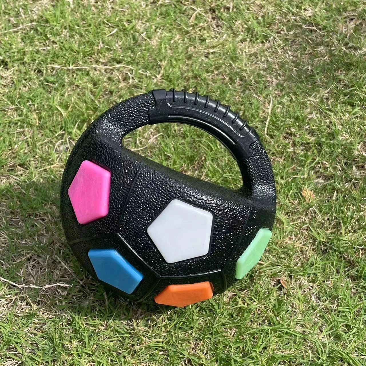 Football Tennis Ball Shaped Interactive Pet Toy Bite Resistant