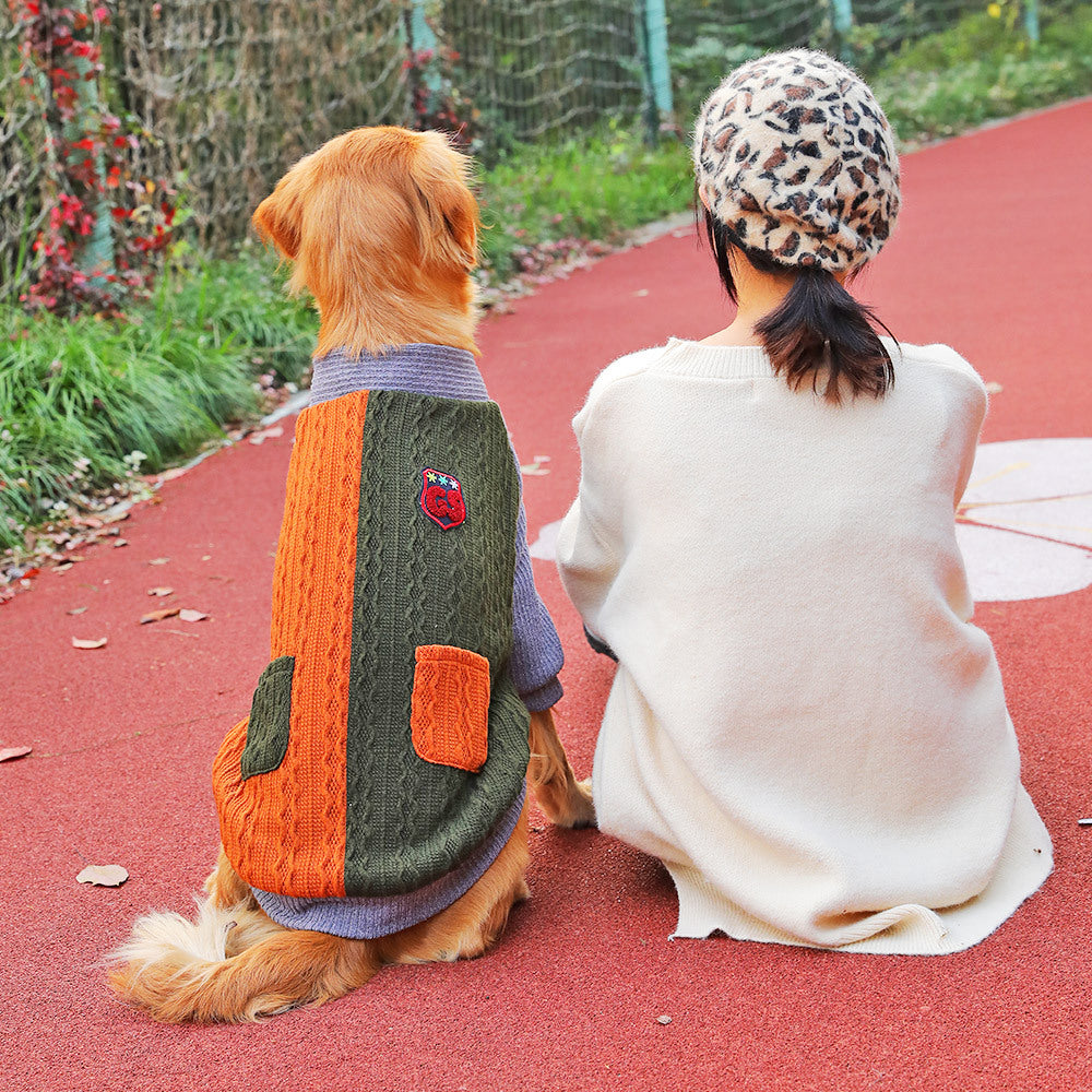 Winter Thickened Pet Sweater Large Breed Clothing Jacket