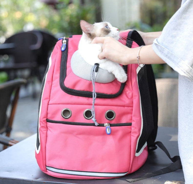Portable Pet Backpack For Outdoor Travel Carrier