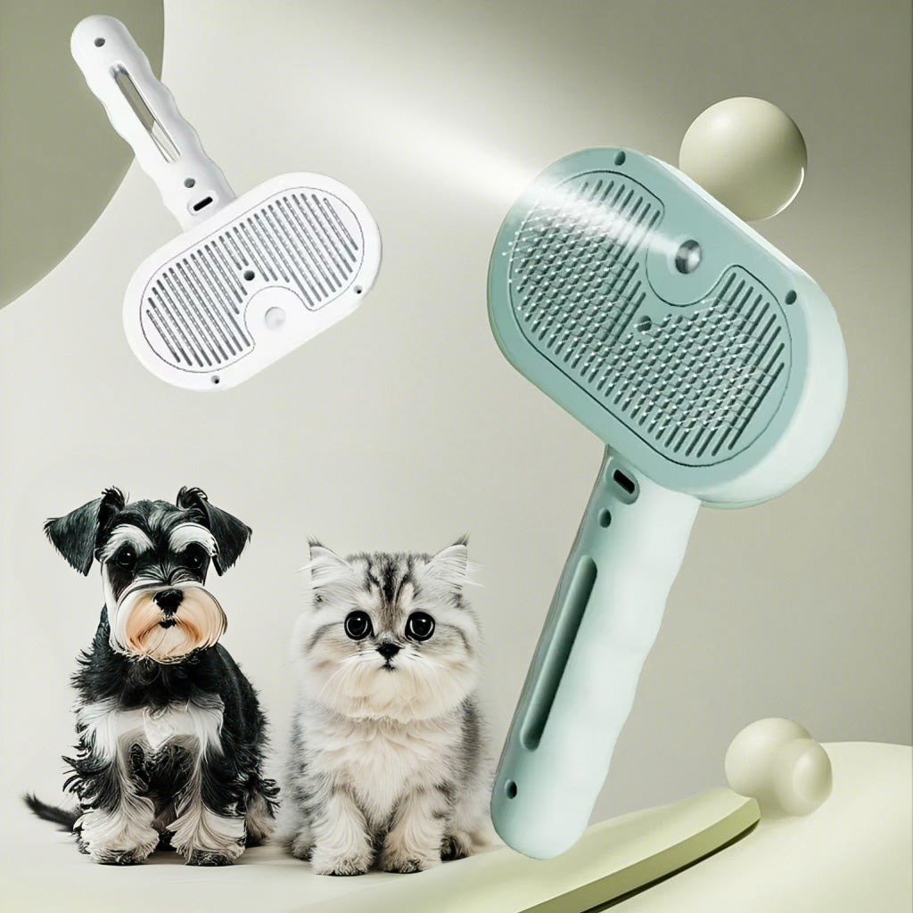 Pet Spray Grooming Comb Hair Removal Cleaning Brush Tool