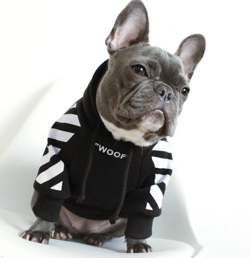 Three Stripe Pet Sweater Fashion Sports Autumn Winter Wear