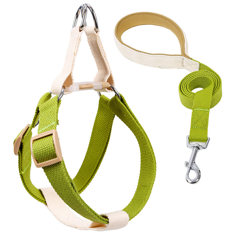 Color Drawstring Vest-Style Pet Leash Walking Control