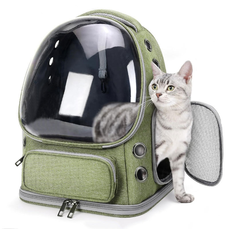 Transparent Space Capsule Pet Backpack Diaper Travel Bag