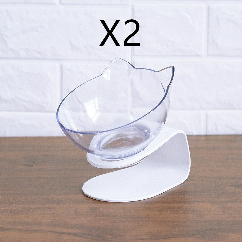 Non Slip Double Pet Bowl With Raised Stand Design