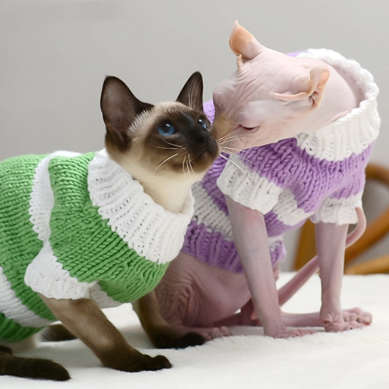 Warm Sweater For Hairless Pet Clothing