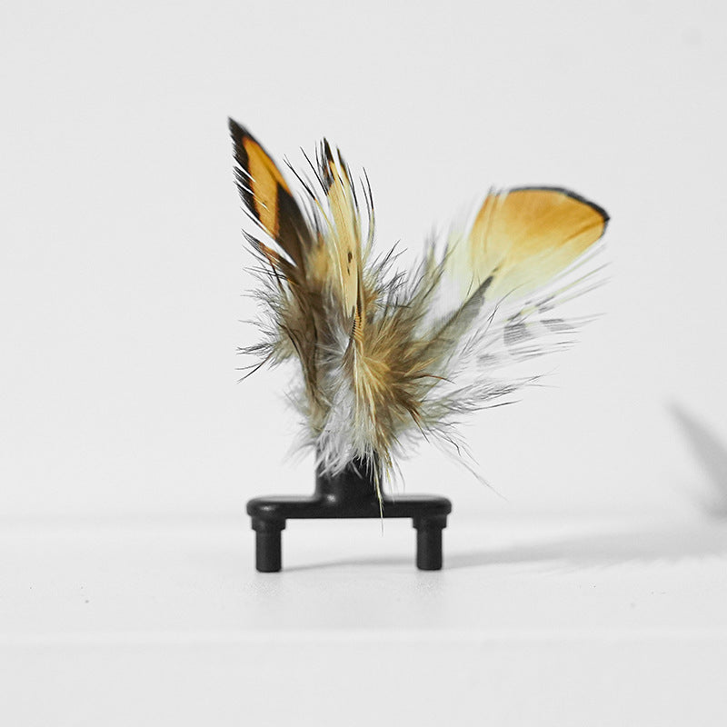 Electric Moving Interactive Feather Teaser Pet Toy