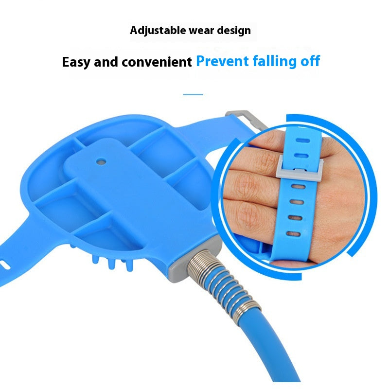 Silicone Pet Bath Gloves Handheld Shower Massage Brush Tool