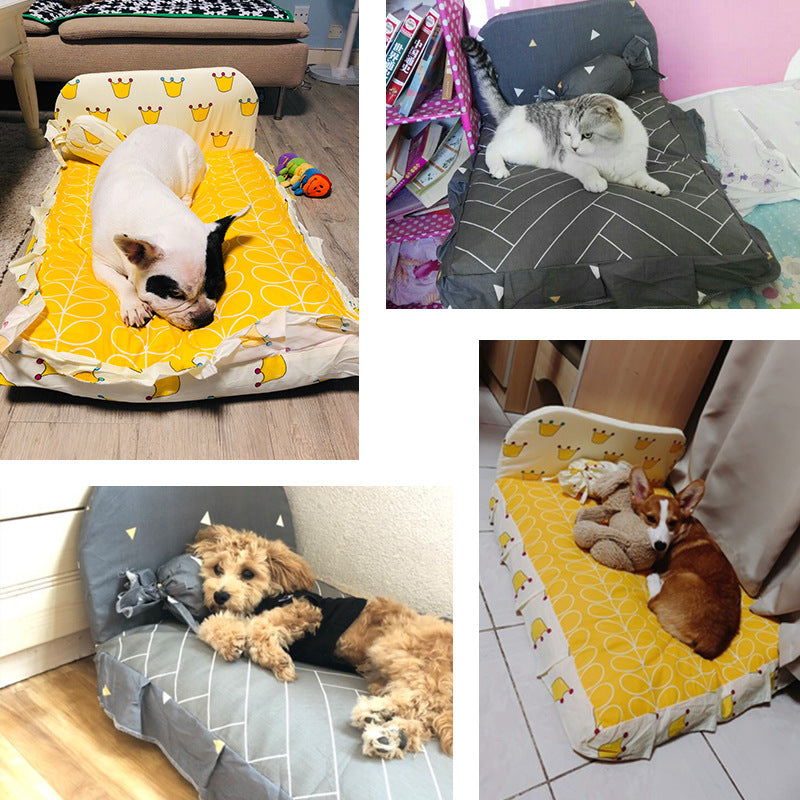 Teddy Style Small Pet Soft Sleeping Bed