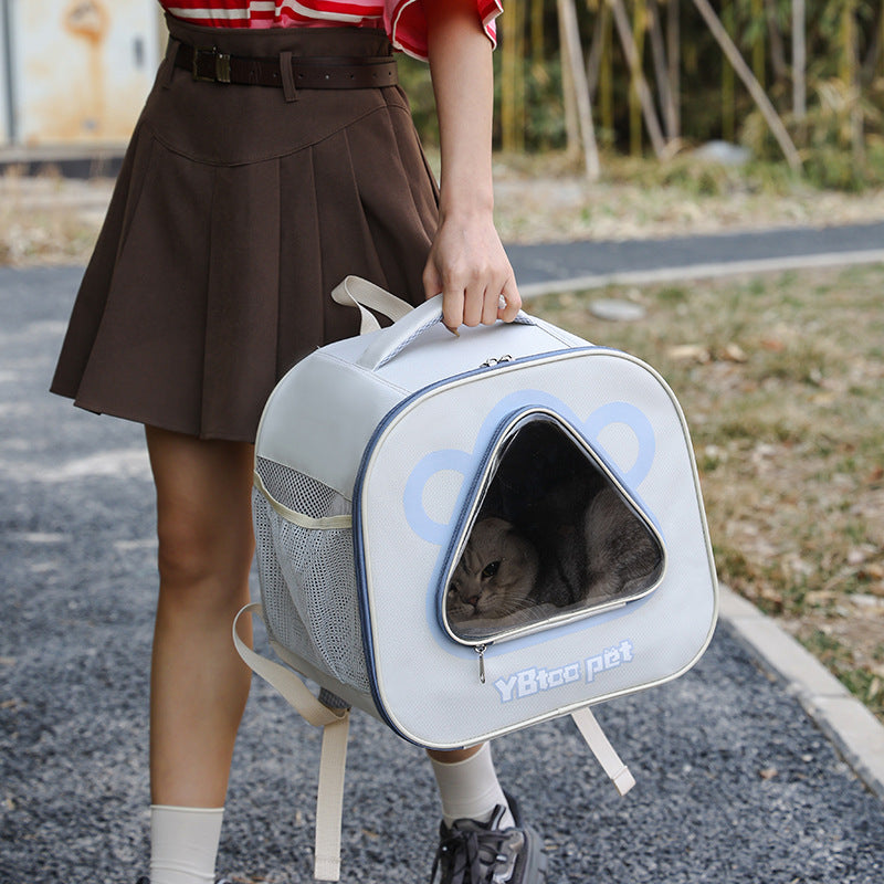Portable Large Capacity Breathable Pet Backpack Carrier Outdoor