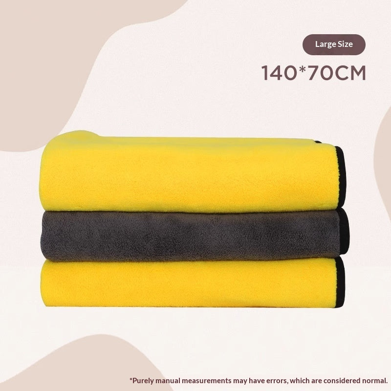 Super Absorbent Quick-Drying Pet Bath Towel Grooming Cloth