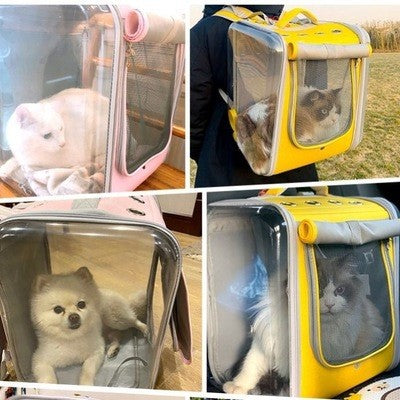 Portable Pet Backpack For Outdoor Travel Carrier