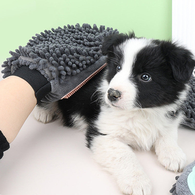 2 In 1 Pet Bathing Brush Grooming Glove Cleaning Massage Tool