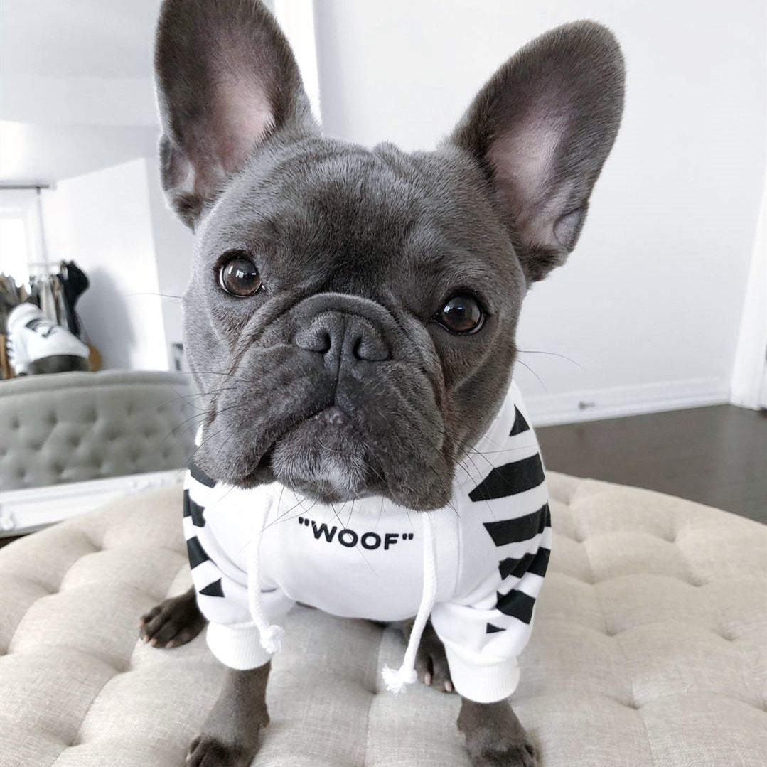Three Stripe Pet Sweater Fashion Sports Autumn Winter Wear
