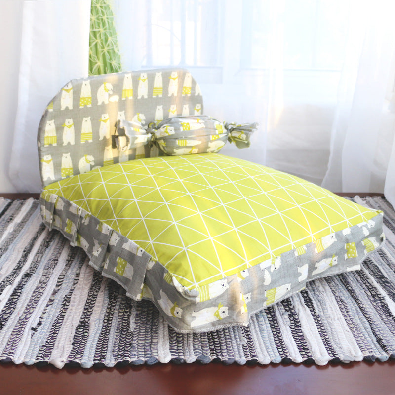 Teddy Style Small Pet Soft Sleeping Bed