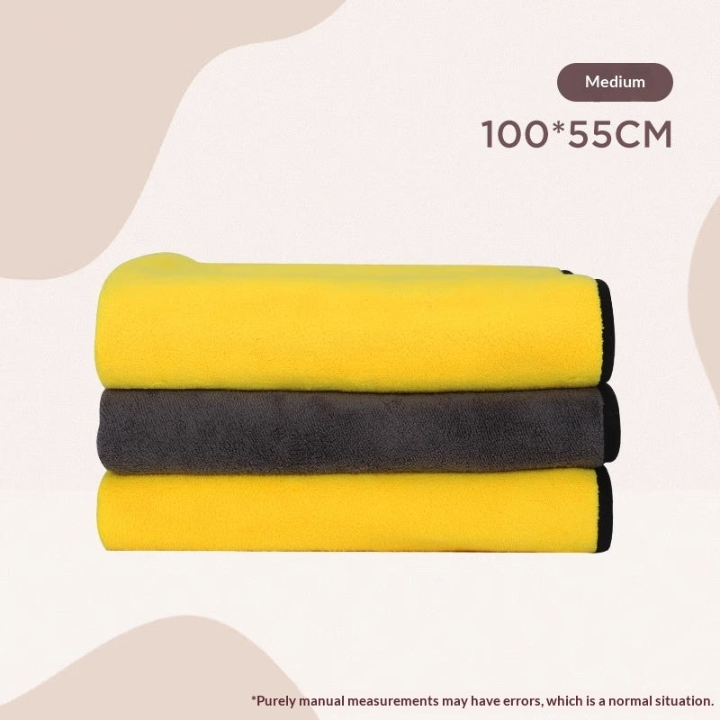 Super Absorbent Quick-Drying Pet Bath Towel Grooming Cloth