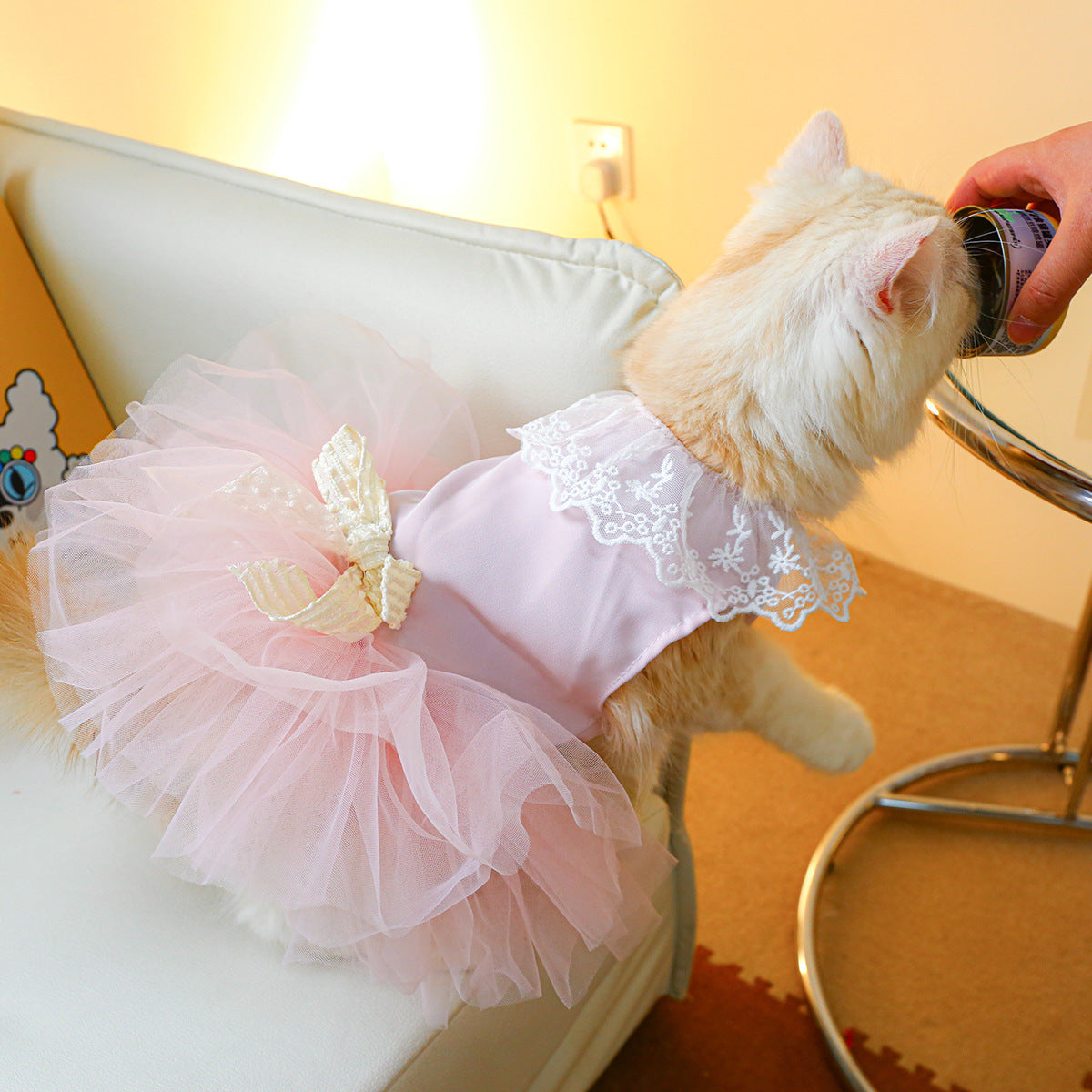 Lace Pet Clothing Outfit For Small Animal Wear