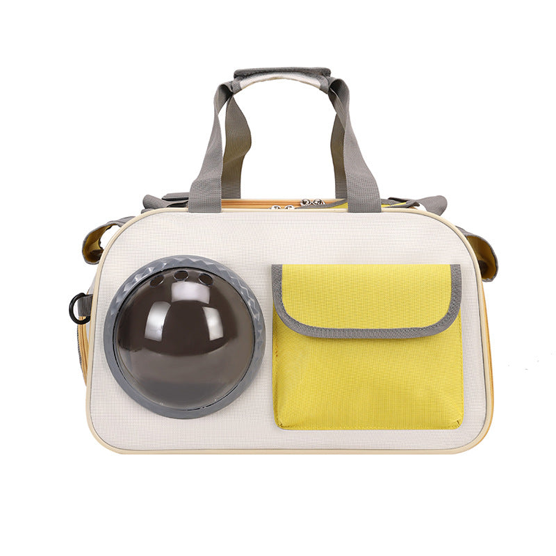 Portable Space Capsule Pet Backpack Crossbody Carrier For Outdoor Travel