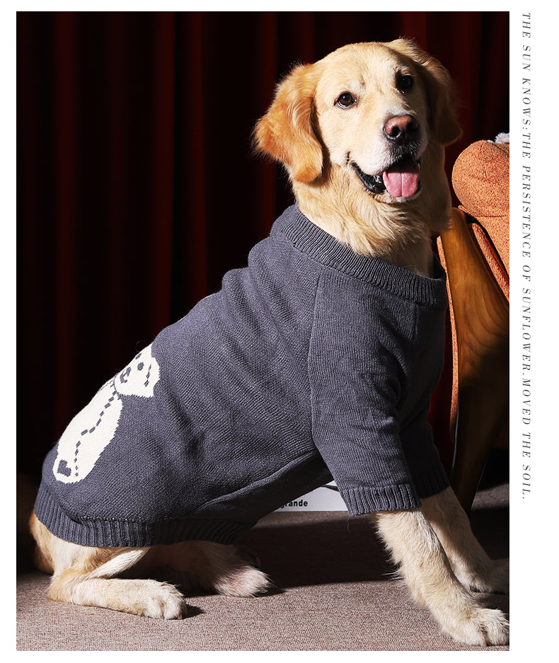 Winter Warm Thick Pet Sweater Large Breed Clothing