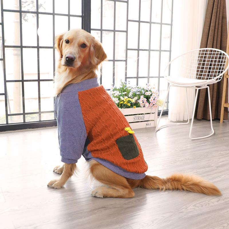 Winter Thickened Pet Sweater Large Breed Clothing Jacket