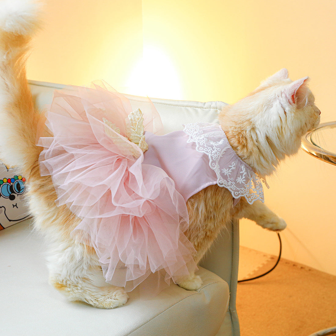 Lace Pet Clothing Outfit For Small Animal Wear